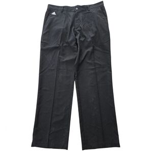 Adidas Men's Climalite Golf Pants Size 36x32 Black Lightweight Pleated